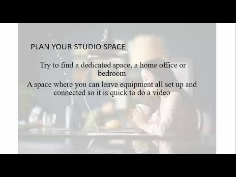 Step in Front of the Camera Tips and Tricks - Planning your Studio Space