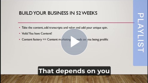 video trainings on building your business
